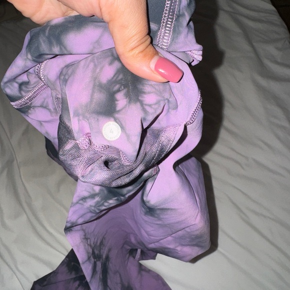 Lululemon Purple and Black TieDye Leggings - Picture 4 of 5